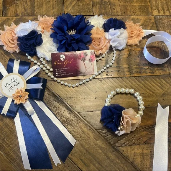 Maternity Sash Set Personalizados Safari Baby Shower Sash ,safari Maternity Sash ,safari Baby  main image 3